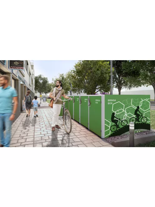 FB1 Bringabox kerékpártároló, 2db kerékpárhoz